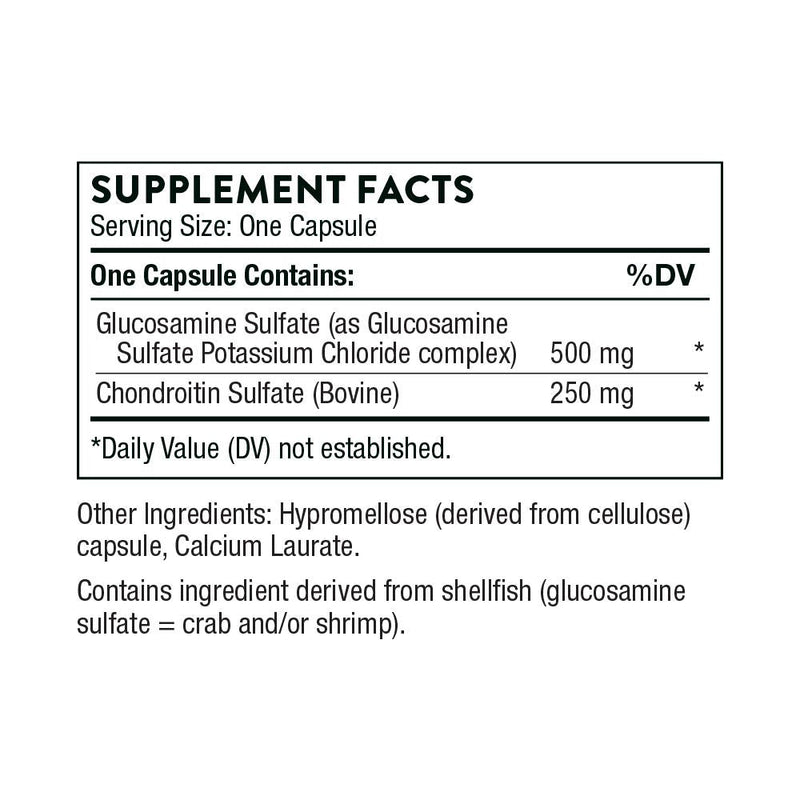 [Australia] - THORNE Glucosamine & Chondroitin - Support to Maintain Healthy Joint Function and Mobility - 90 Capsules 