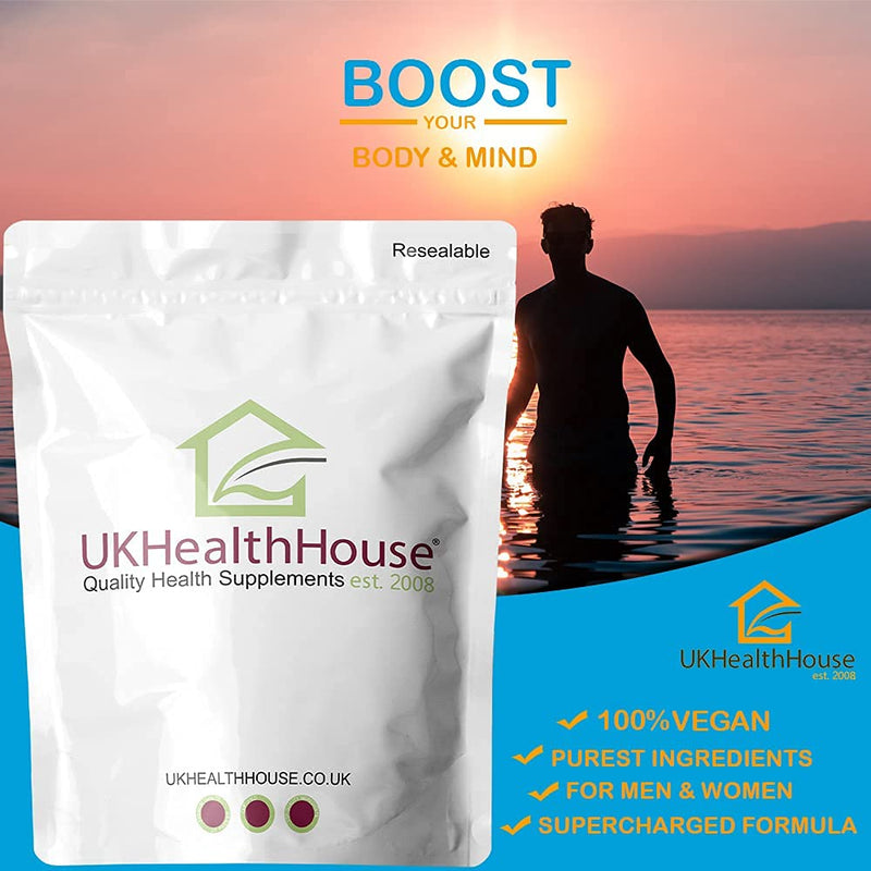 UKHealthHouse Vitamin C + Zinc - 360 Tablets - Immune System Support High Strength Vitamin C 100mg with Zinc 15mg - VIT C Supplement for Skin & Teeth