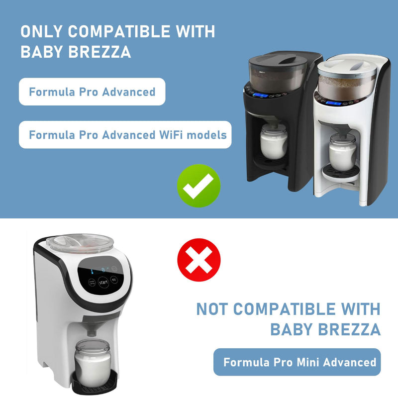 [Australia] - Baby Formula Dispenser Replacement Funnel Compatible with Baby Brezza Formula Pro Advanced and Pro Advanced WiFi Models ONLY, Replacement Funnel & Cover, NOT Fit Formula Pro MINI Mixer Machine, 3-Set 