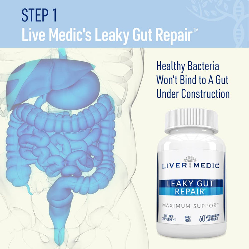 [Australia] - Leaky Gut Repair Maximum Support Gut Health L-Glutamine, Slippery Elm for IBS, Heartburn Relief, Non-GMO for Women & Men, 60 Caps Leaky Gut 60 Count (Pack of 1) 