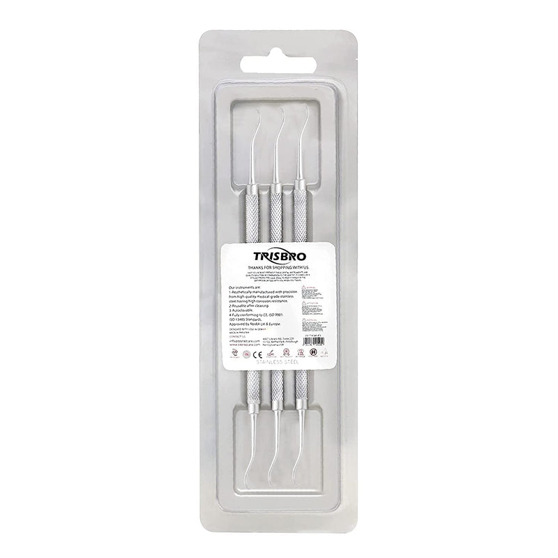 H6/7 Anterior Sickle Scaler –Dentist pick, Dental Sickle Scaler H6/H7 Double End Hygienist Plaque Remover Professional for Pets Pack of 3 - PawsPlanet Australia