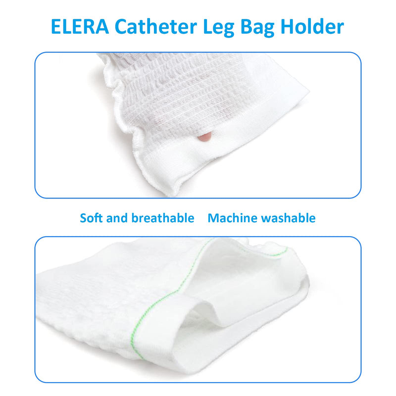 [Australia] - 2PCs Urine Bag Holder Carer,Elera Comfortable Foley Leg Bag Sleeves Urinary Incontinence Supplies (Medium) Medium (Pack of 2) 