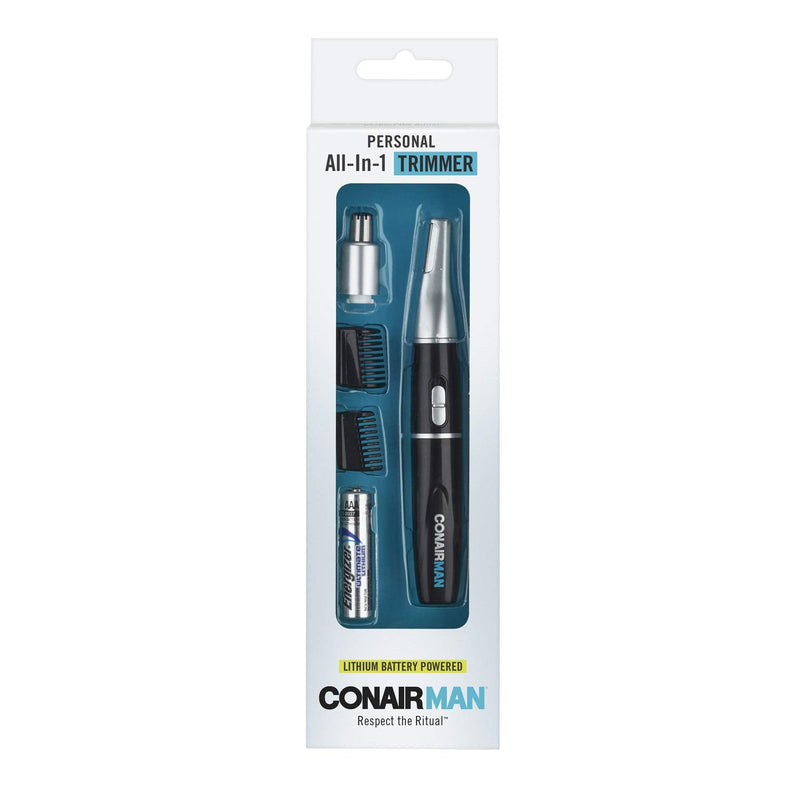 [Australia] - Conair for Men Lithium Ion Personal Trimmer Black,silver Conair All-in-1 Personal Trimmer 