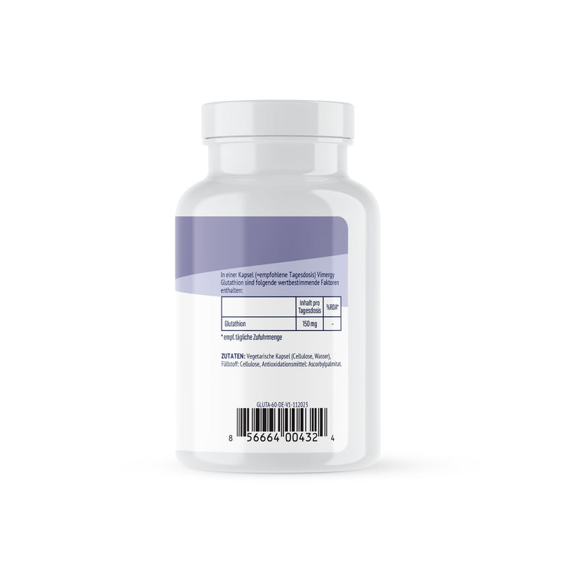 [Australia] - Vimergy Glutathione capsules 150 mg, 60 doses - L Glutathione cell antioxidant - Glutathione Liposomal - Vegan capsule without gels - GMO and gluten free, Kosher 