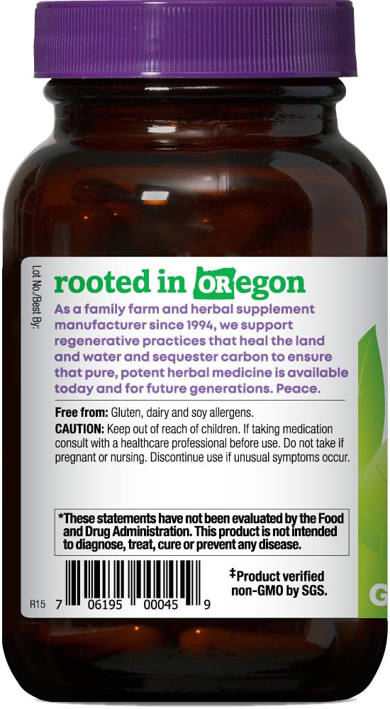 [Australia] - Oregon's Wild Harvest, Certified Organic Nettle Capsules with Stinging Hairs, Allergy Supplement, 600 mg, 90 Capsules 