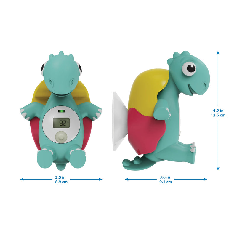 [Australia] - Dr. Brown's CleanUp Temposaurus Floating Bath Thermometer for Accurately Measuring Baby’s Bath Water Temperature, BPA Free Temposaurus Bath Thermometer 