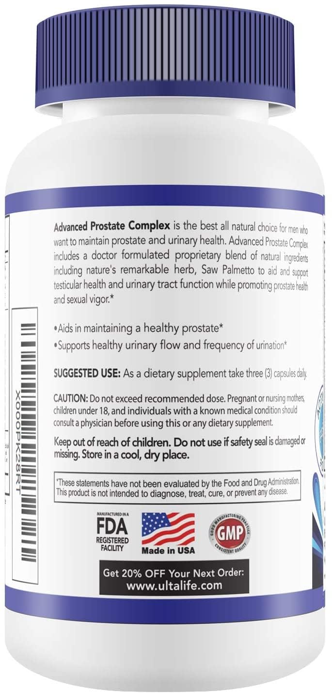 [Australia] - Advanced Saw Palmetto Prostate Supplement for Men w/Beta Sitosterol + #1 Rated Best Health Formula to Reduce Urge for Frequent Urination, DHT Blocker, Improve Sleep, Performance- 90 Capsules 