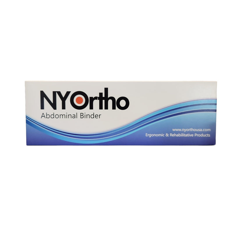 NYOrtho Tapered Abdominal Binder - Firm Compression Wrap - Breathable Stomach Support Post Injury or Surgery - with Contoured Body-Specific Design - 42-48 Inch - Made in USA 6 Inch High