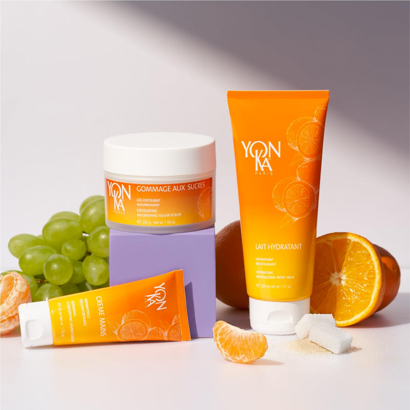 Yonka Sweet Orange Shea Butter Hand Cream | Vitamins E and Grape Seed Oil, Soften and Repair, Mandarin and Citrus Scent, Nourish Dry Hands, Nails and Cuticles, 1.73 oz