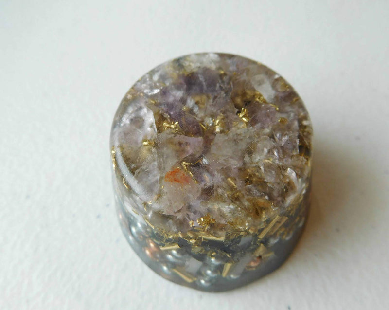 [Australia] - Amethyst, Ametrine Orgone Generator Energy Accumulator 528Hz/7.83Hz/Advance Harmonics Many Beautiful Ingredients and Colors!! (Amethyst, Ametrine) Amethyst, Ametrine 