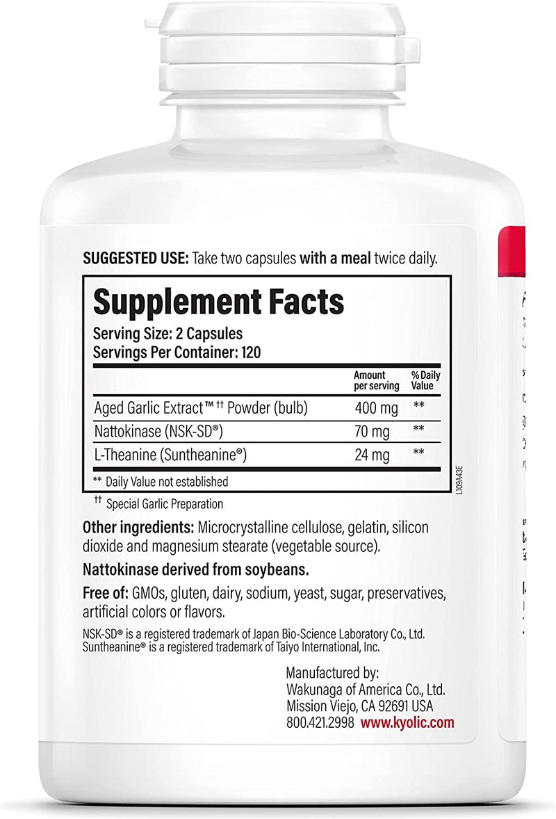 [Australia] - Kyolic Formula 109 Aged Garlic Extract 240 Capsules 