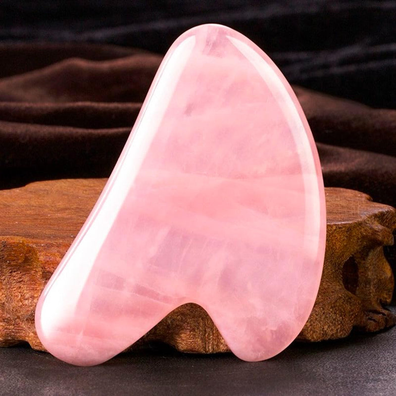 [Australia] - Gua Sha Jade Stone Gua Sha Massage Tool, Guasha Tool for Face and Body Skin Massage. Tools for SPA Acupuncture, Pink Stone for Body Face Neck and Eye, Skin Care Gift for Woman (pink) 