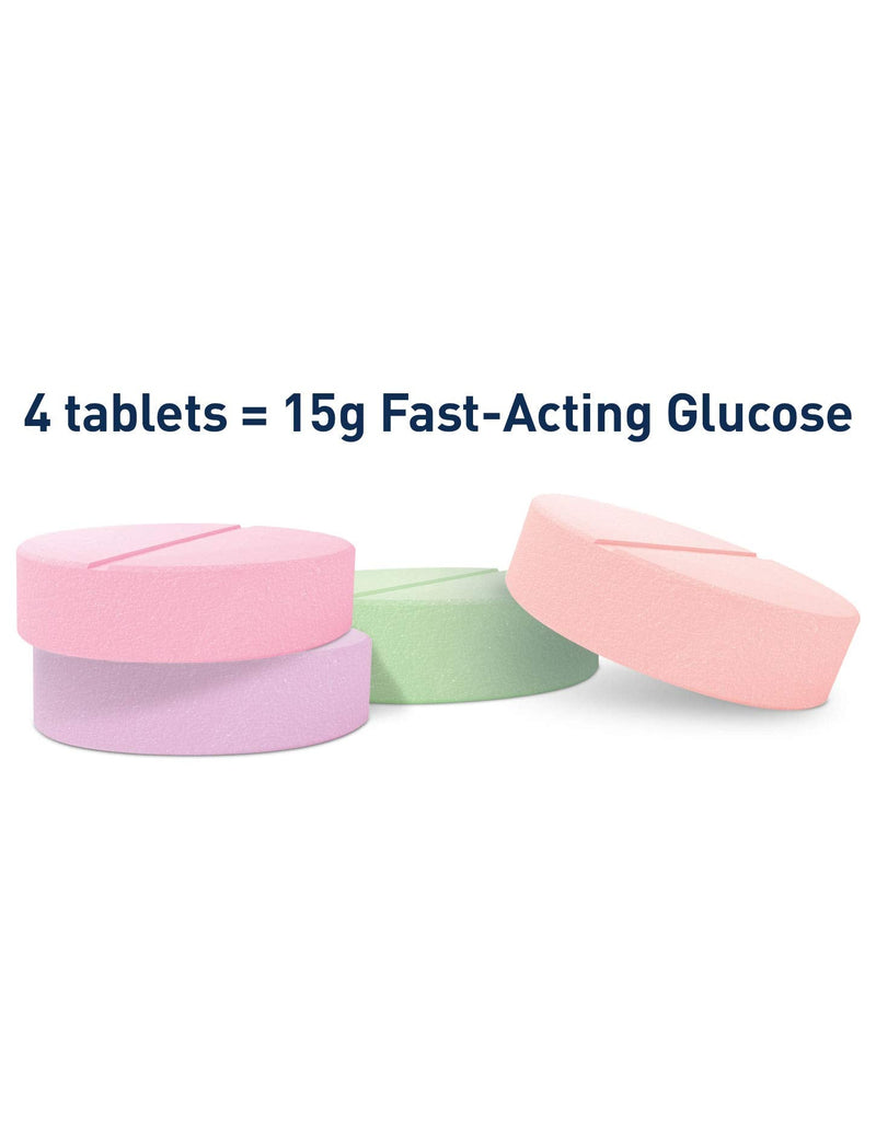 [Australia] - TRUEplus® Glucose Tablets, Assorted Flavor (Grape, Raspberry, Orange) - 50ct Bottle (1) 50 Count (Pack of 1) 