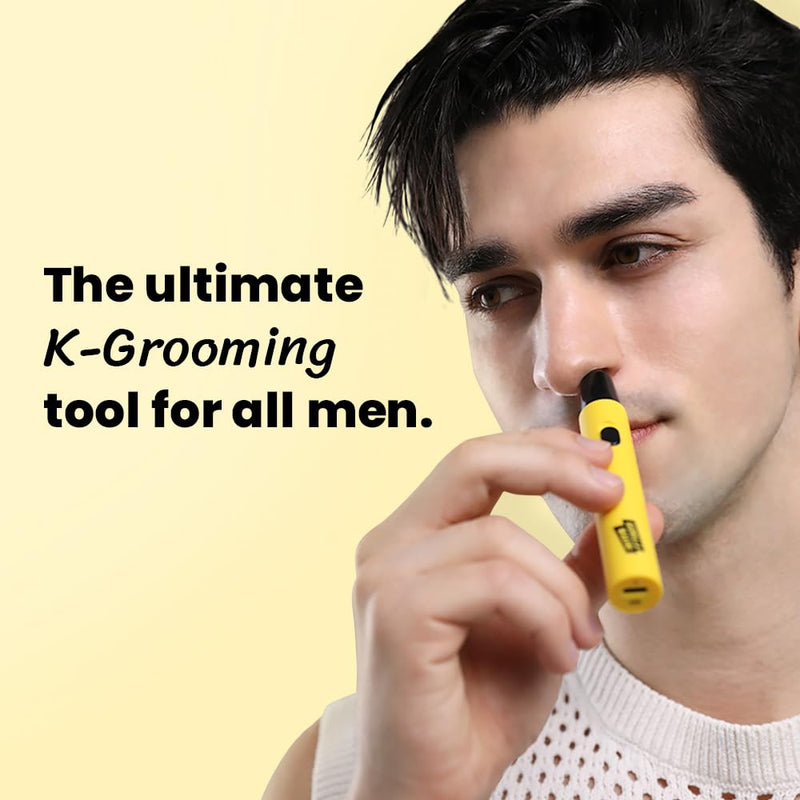 Gorilla Technique Nose Ear Hair Trimmer for Men, Rechargeable 4-in-1 Trimmer for Nose Ear Eyebrow Hair Removal, No Pull No Snag Grooming with High-Speed 10,000rpm Motor, 4 Heads 4 Head