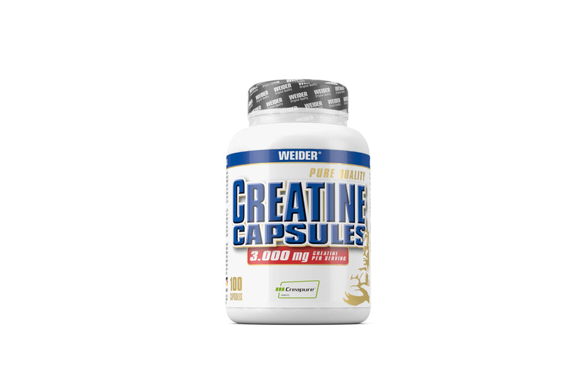 Weider Pure Ideal Quality Creatine Monohydrate Capsules, Buidling and Repair Muscle, 100 capsules 100 count (Pack of 1)