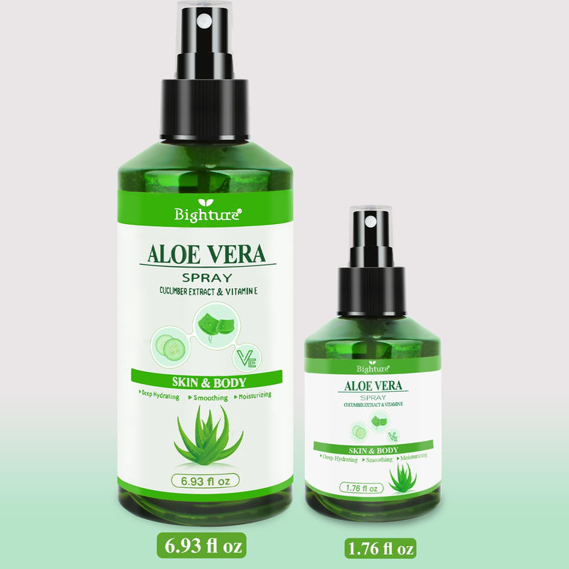 Aloe Vera Spray for Hydrating Nourishing Facial Skin in Winter, Aoe Vera Spray Extract from Freshly-cut Aloe and Cucumber Essence for Moisturizing Skin, Fast Absorbing, Easy to carry, 1.73 oz 1.72 Fl Oz
