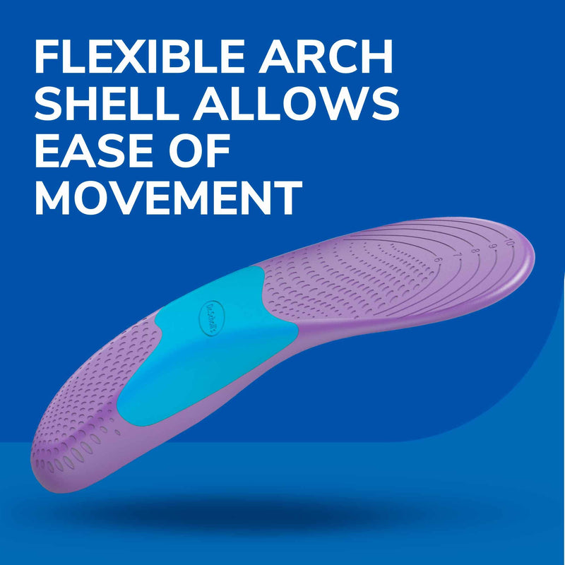 [Australia] - Dr. Scholl's Walk Longer Insoles, Comfortable Plush Foam Cushioning Inserts for Walking, Hiking, and Standing on Feet All-Day Women's 6-10 