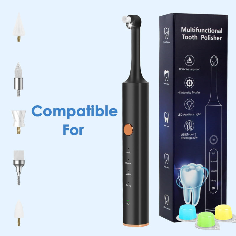[Australia] - Tooth polisher attachment, 5 multifunctional replacement heads for Wbbrbbr tooth polishers for cleaning teeth and whitening teeth 