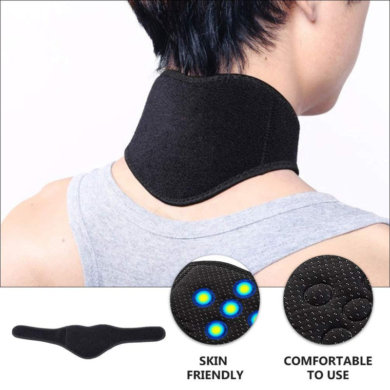 [Australia] - Warm Neck Gaiter Magnetic Neck Collar Brace Self Heating Neck Wrap Tourmaline Cervical Neck Support Brace Neck Support Warmer for Men Women Neck Warmer 