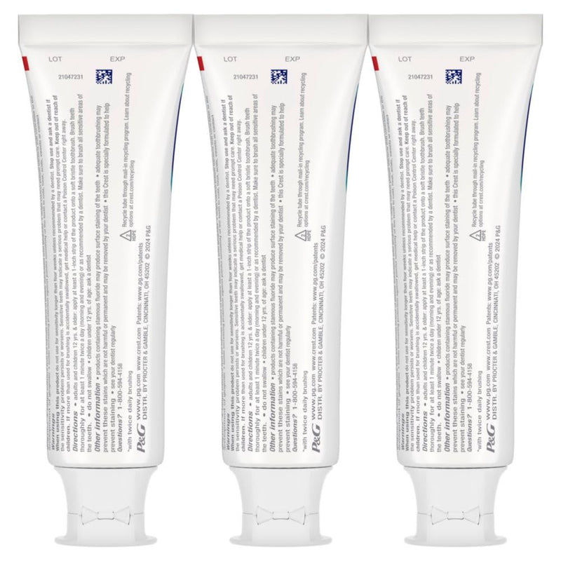 [Australia] - Crest Pro-Health Gum Detoxify Plus Toothpaste 4.5 oz Pack of 3 - Antibacterial Fluoride Toothpaste, Sensitivity Protection, Whitens Teeth, Anticavity, Plaque Control 
