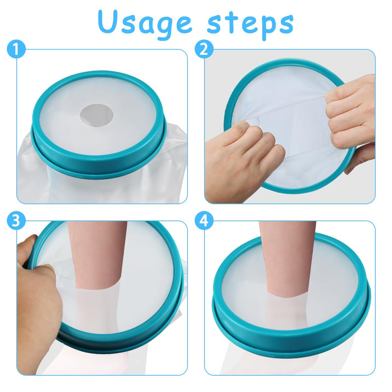 [Australia] - Suevut Cast Protection Waterproof Leg Child/Adult, Medical Consumables for Cast Protection, Shower Protection Leg, Leg Protection When Bathing, Reusable Shower Protection Foot 