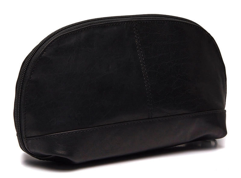 Chesterfield Brand Toiletry Bag TORINO | Made Of Leather | Large Cosmetics Case For Men And Women For Travel (Black)