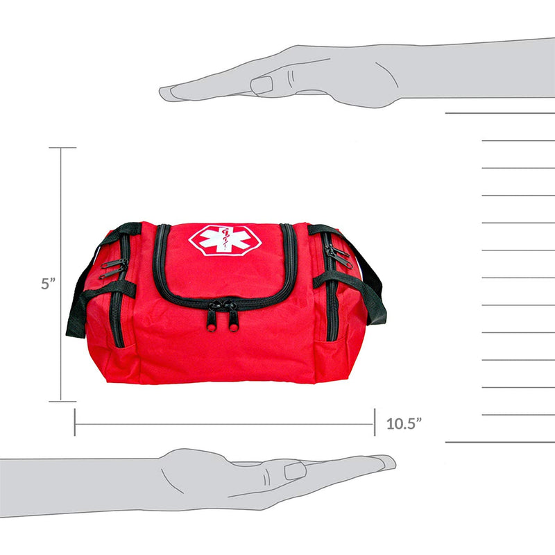[Australia] - Dixie EMS Dixigear Empty First Responder II Bag 10.5" x 5" x 8" - Red 