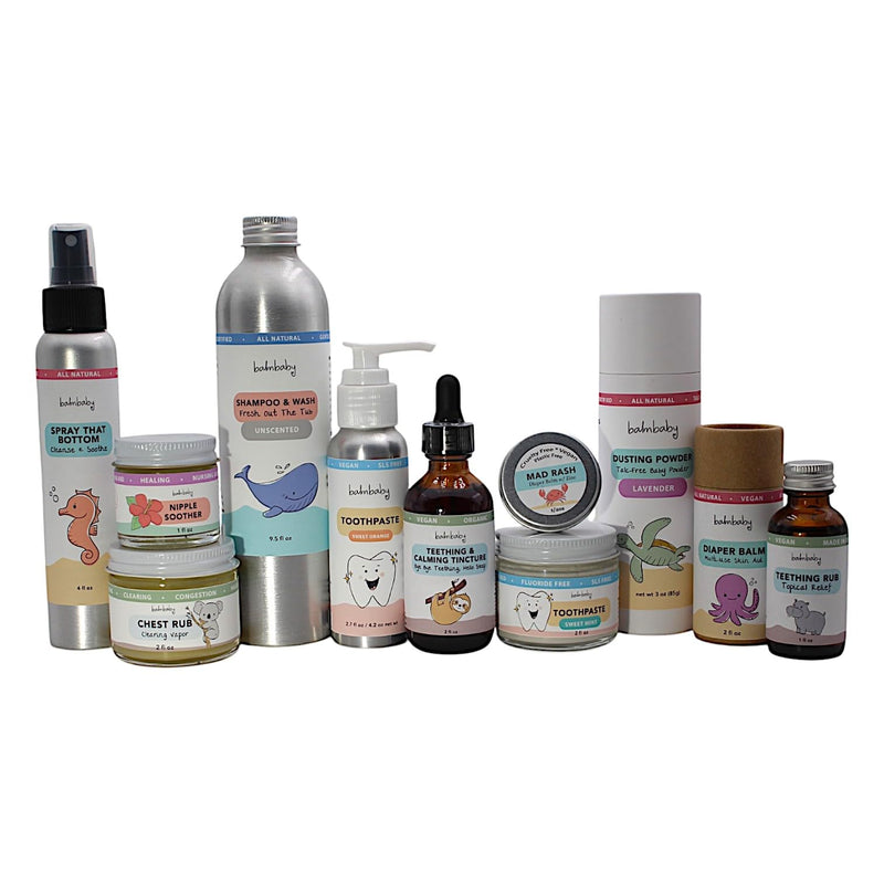[Australia] - Balm Baby Teething Rescue Kit ‚Äì 100% Natural Calming Tincture & Topical Teething Oil Rub | Kids Relief for Gum Inflamation & Discomfort - Organic, Safe and Gentle - Glass Bottles 