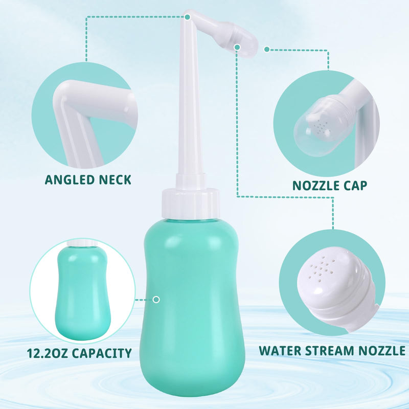 [Australia] - Peri Bottle for Postpartum Care for Perineal Recovery and Cleansing After Birth 12.7 OZ Turquoise 
