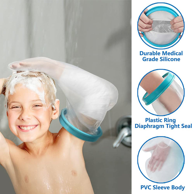 [Australia] - Kids Arm Cast Cover for Shower Bath Teens Waterproof and Watertight Cast Bandage Protector Bag for Broken Surgery Wound Arm, Hands, Wrists,Protector Bag (S-17.5inches) S-17.5 Inch 