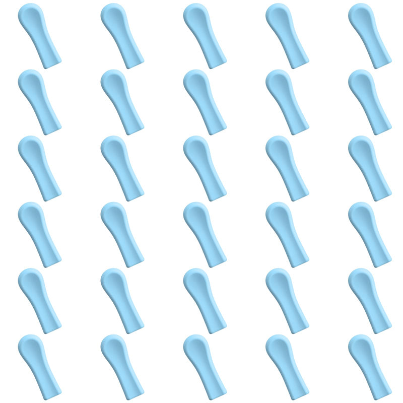 [Australia] - Ear Wax Removal Replacement Tips for Ear Camera, 30 Pieces Replacement Tips Ear for Wet/Dry Ear Wax Cleaning - Ear Spoons Accessories Set for Teens Adults Ear Wax Removal Endoscope Blue 