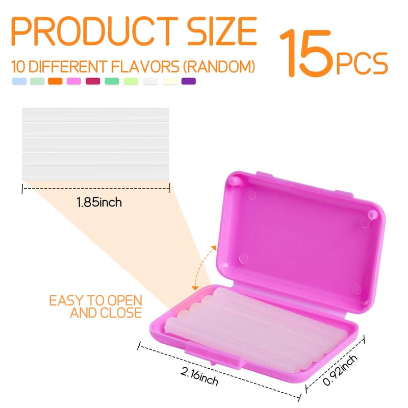 [Australia] - 15 Pack Colorful Braces Wax Dental Care Orthodontic Wax for Braces Wearer (10 Color) 15 Pack 