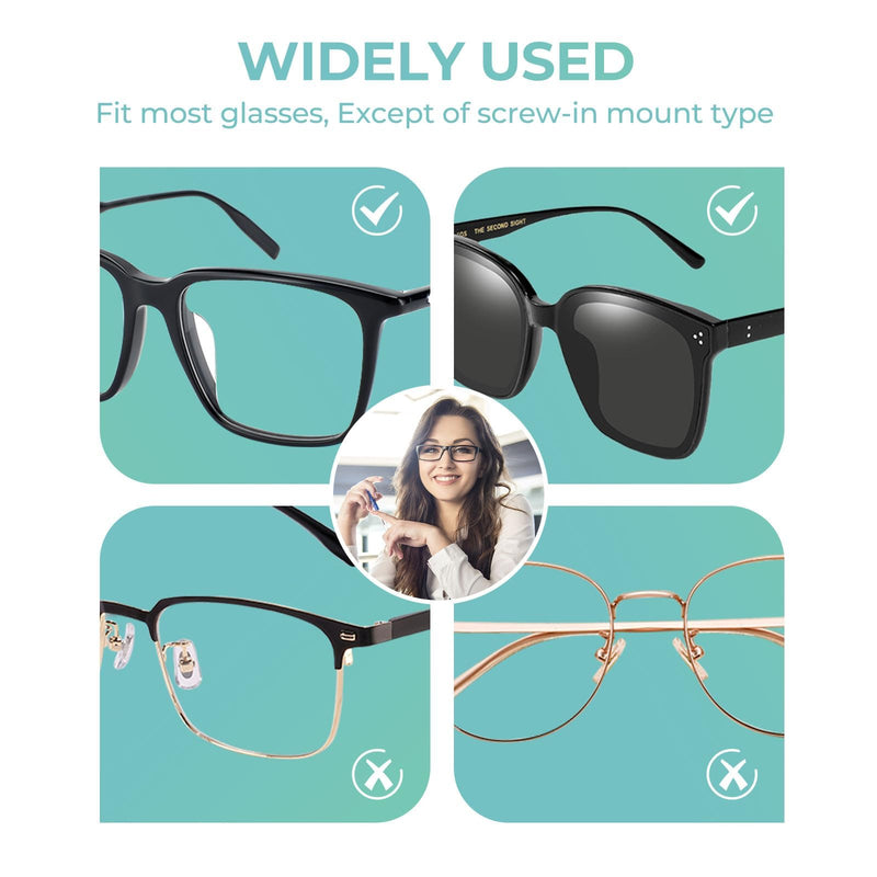 [Australia] - Quelcc 20 pairs of transparent glasses nose pads, self-adhesive nose pads, glasses nose pads, nose pads for glasses, self-adhesive, silicone nose pads for glasses and sunglasses, transparent 