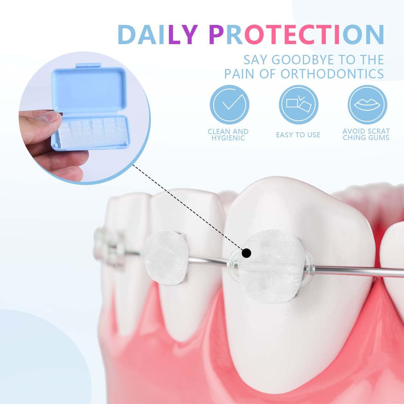 24 Pack Colorful Orthodontic Wax Dental Wax for Braces Wearer 24 Pack