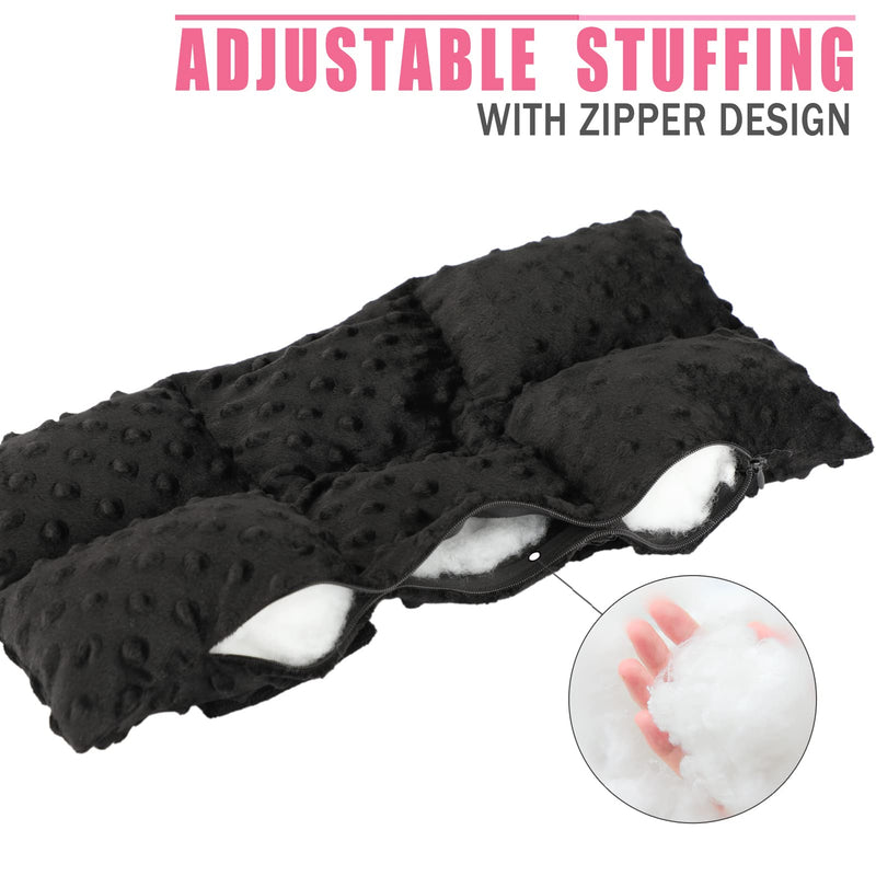 [Australia] - Ostomy Seatbelt Pillow, Stoma Shiled/Guard Cover, Ileostomy Urostomy Bag Pouch, No Squeezing, Ostomate Colon Bladder Cancer Must Have Ostomy Supplies Minky Dot Black 