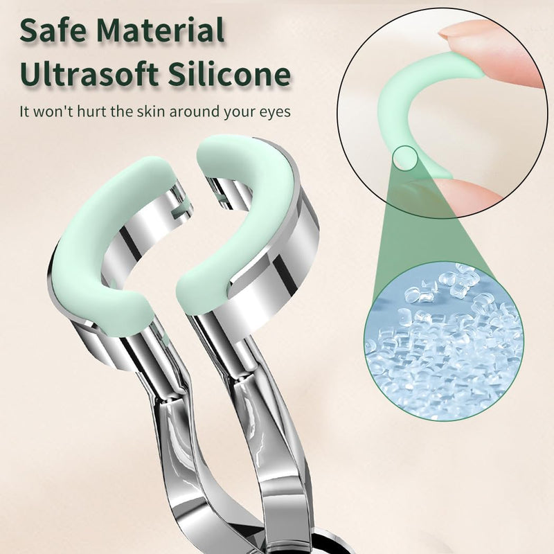 [Australia] - Contact Lens Wearing Aids, Portable Contact Lens Eyelid Stretcher, Color Contact Lens Wearing Tool with Insert or Remove Tool/Tweeers/Contact Lens Case (Green) Green 