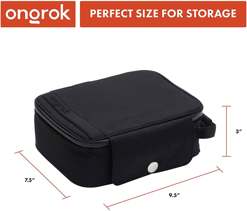 Extra Large Lock Bag (9 x 8 x 3.5), Locking Case with Carbon Technology, Box Comes with Bonus Glass Jar