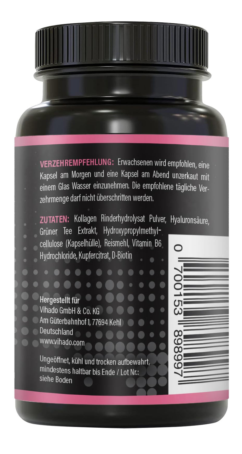 [Australia] - BRNR LADY BRNR - BeautyFit metabolism formula with vitamin B6, connective tissue with copper, collagen, high-dose hyaluronic acid, biotin, 120 capsules 