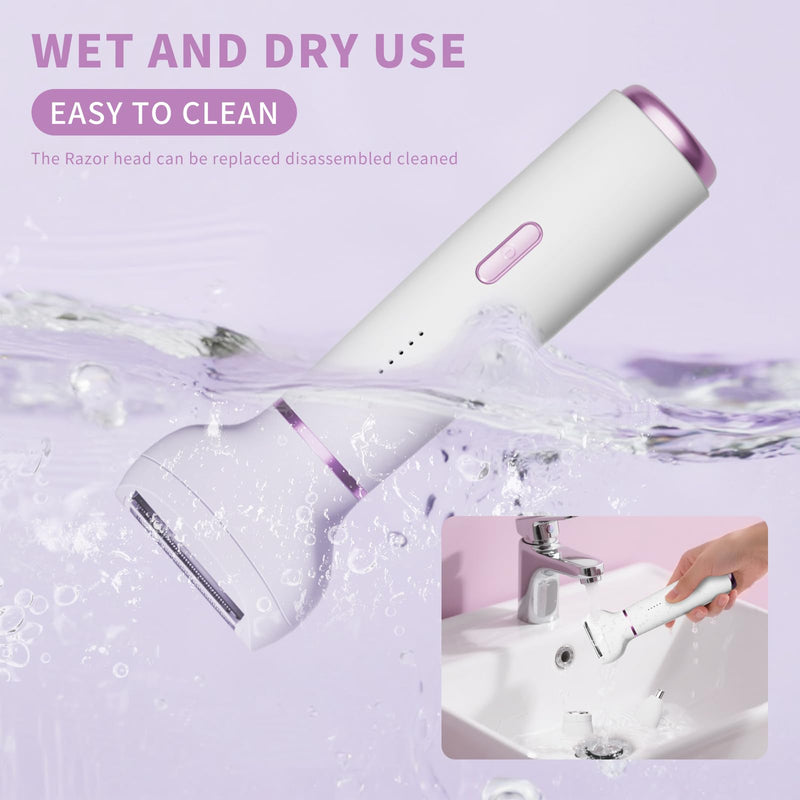 [Australia] - Electric Razor for Women- 5 in 1 Electric Shaver for Women, Wet & Dry Bikini Trimmer and Facial Hair Remover,Eyebrow Razors Nose Hair Trimmer Rechargeable Hair Removal Kit for Full-Body Hair 831 