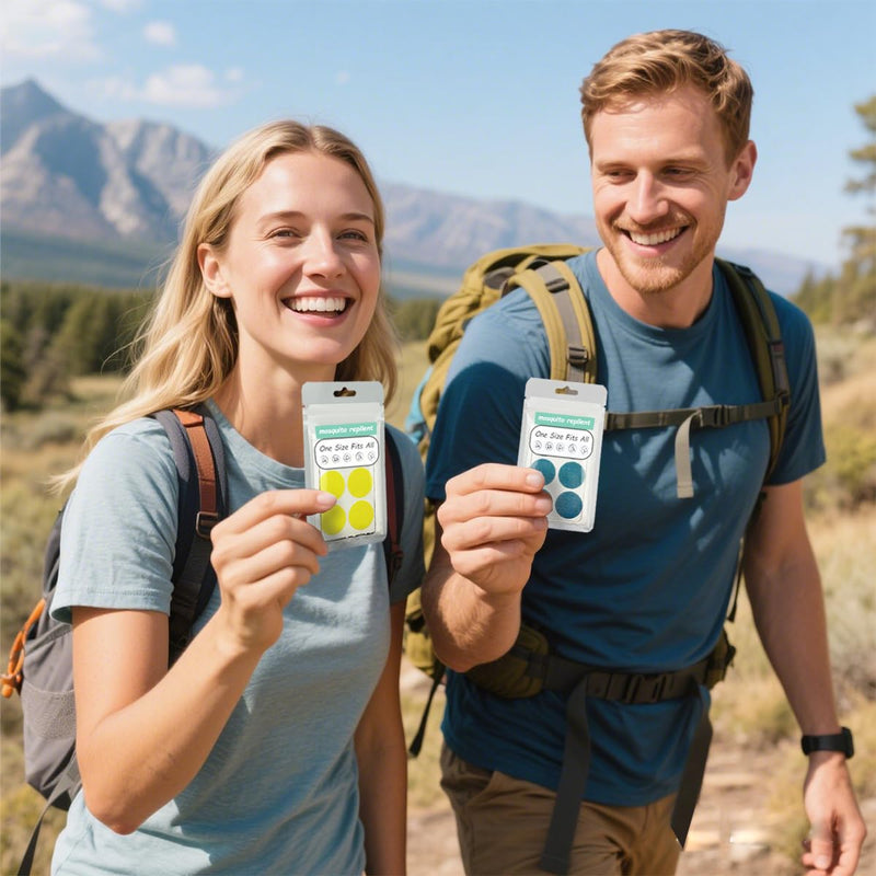 [Australia] - Mosquito Repellent Stickers, 360 Pack for Kids & Adults, Outdoor/Indoor, Natural Plant-Based, 6 Mosquito Bracelets Included 