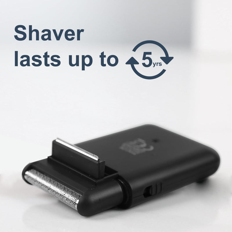 Electric Razor for Men, Mini Electric Foil Shavers with Beard Trimmer,Wet Dry Cordless Shavers, Portable Men’s Travel Razor for Shaving Face, USB-C Rechargeable - Black
