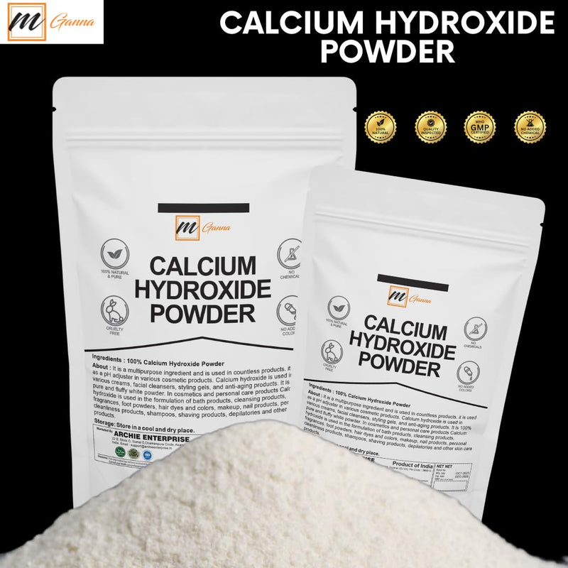 100% Natural Calcium Hydroxide Powder 227 GMS / 0.5 LBS for Creams, Lotions and Cosmetic Formulations