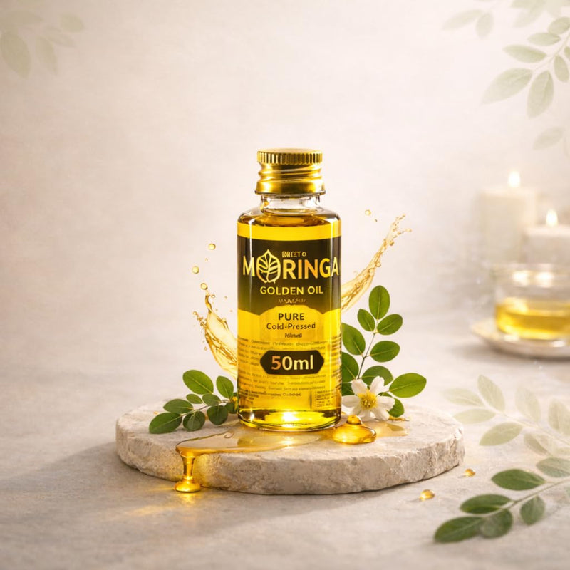 Oil | Cold Pressed Moringa Seed Oil for Face, Hair & Skin | 100% Pure & Natural | Moringa Oleifera | Nourishing Multi-Vitamin Oil - 50ml / 1.69 Fl Oz 1.7 Fl Oz (Pack of 1)