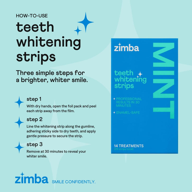 [Australia] - New Zimba Ultimate Whitening Kit | Cordless LED Accelerator Light, Whitening Strips, and Whitenig Pen 0.33 Fl Oz (Pack of 3) 