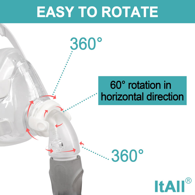 [Australia] - Replacement Swivel Elbow Connector for Airfit F20 F30, One pack, ItAll Supplies 1 Pack 