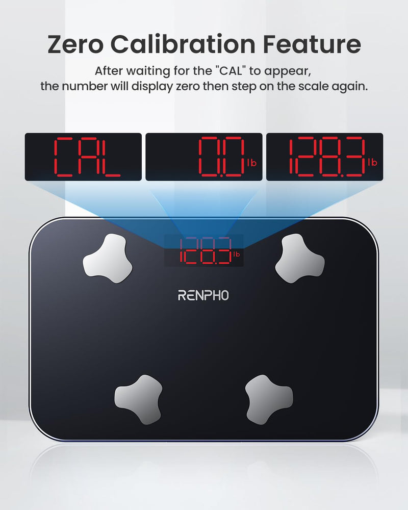 [Australia] - RENPHO Travel Scale for Body Weight, Mini Bathroom Scale for Body Fat, Portable Weight Scale for Traveling with Storage Case, 13 Body Composition Analyzer with App, 400 lbs, Elis Go, 11.02" x 7.09" 