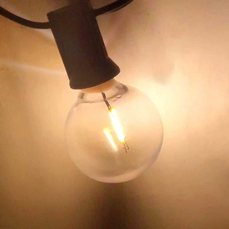 [Australia] - Meconard G40 Led Replacement Light Bulbs, E12 Screw Base Shatterproof Globe Bulbs for Outdoor String Lights, 1Watt Equvalent to 5 Watt Incandescent Bulbs,Warm White, 25Pack Warm White 25 Count (Pack of 1) 