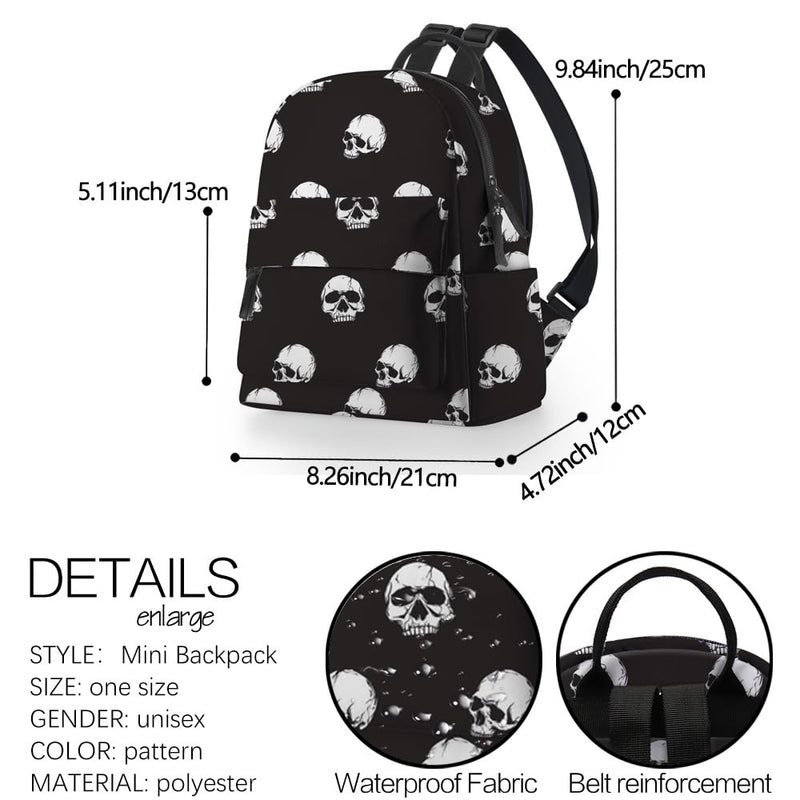 Deanfun Cosmetic Bag for Women, Stone Water-resistant Makeup Bags Lattice Printing Mini Backpack Roomy Toiletry Pouch Travel Accessories Gifts (Mandala 51456+DMNSB-310)