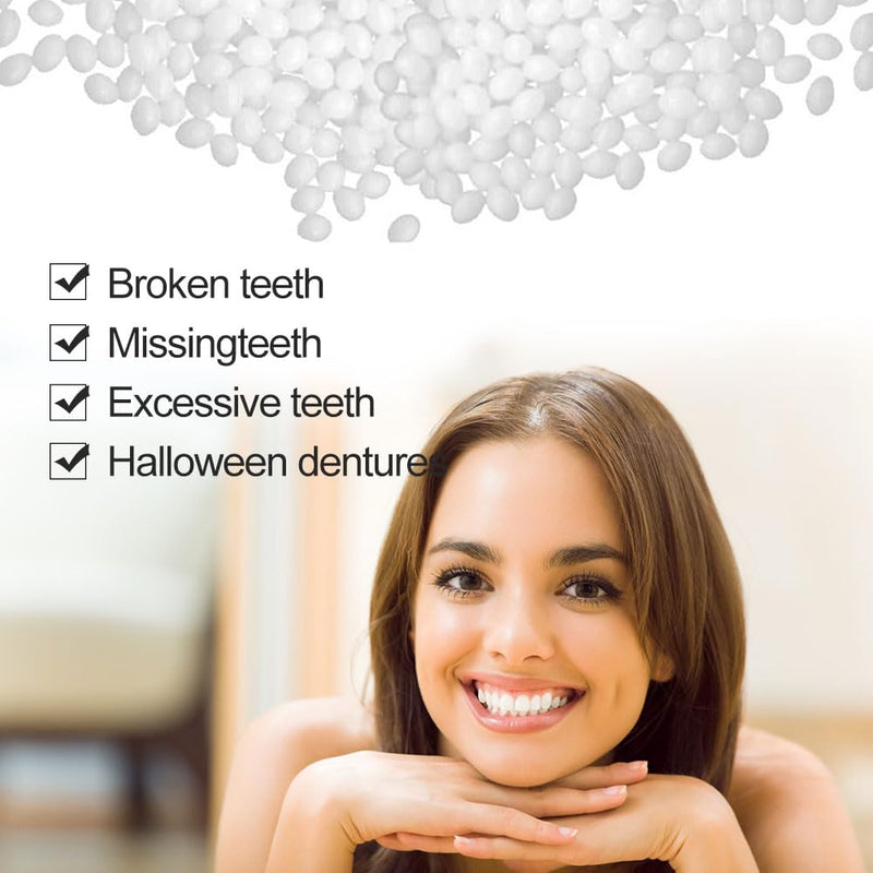 [Australia] - Artificial dentures, 100G temporary tooth repair beads, instant veneers dentures, temporary dentures set, temporary tooth repair, for missing tooth fractures, gum filling material 