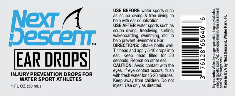 [Australia] - Ear Drops, Injury Prevention Drops for Water Sport Athletes, Helps Prevent Swimmer's Ear 1 